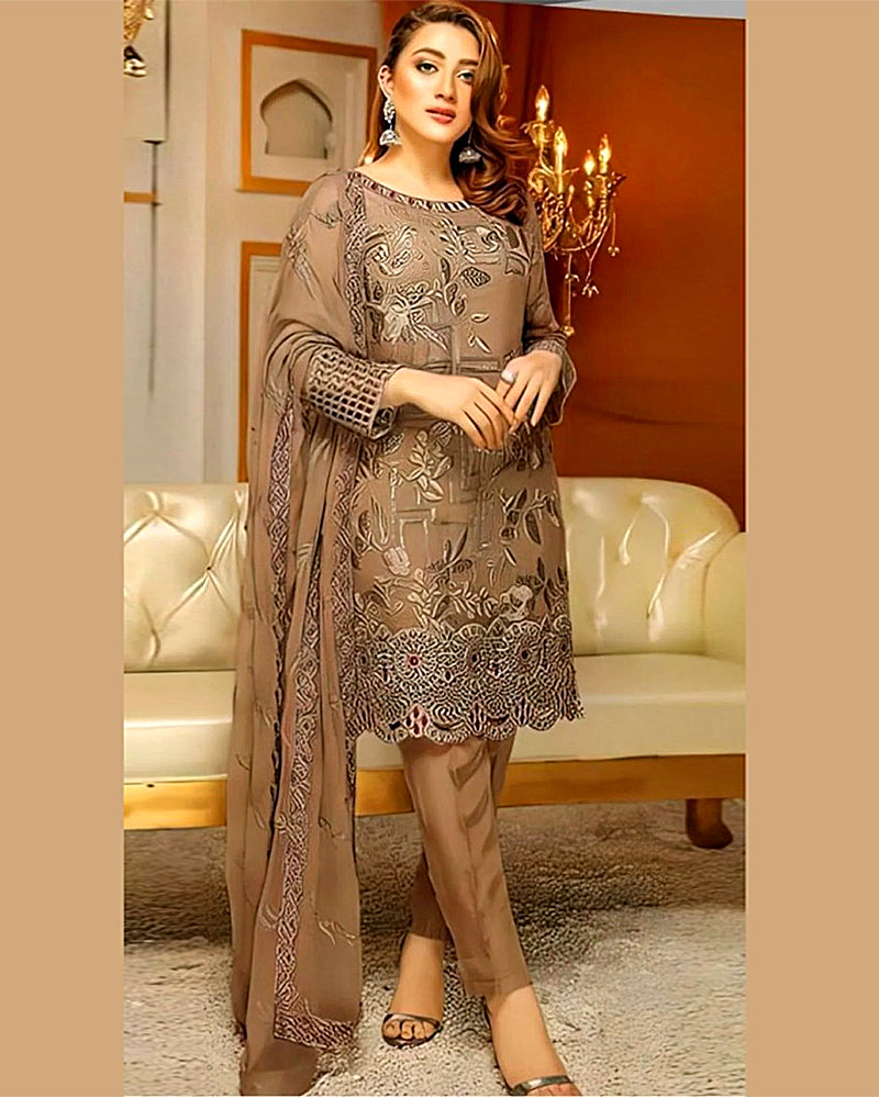 Lawn 3PC Embroidered-823