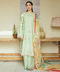 ZARA SHAHJAHAN 3PC Lawn Embroidered Shirt With Printed Dupatta-476