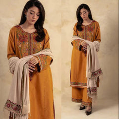 Dhanak 3PC Embroidered-627