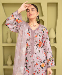 CREATION KHADDAR 3PC WITH KHADDAR PRINTED SHIRT & TROUSER-919