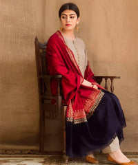 AISILING 3PC DHANAK SHIRT WITH TWILL PRINTED SHAWL-602